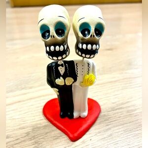 Brand New Gay Skull Wedding Cake Topper or Decoration